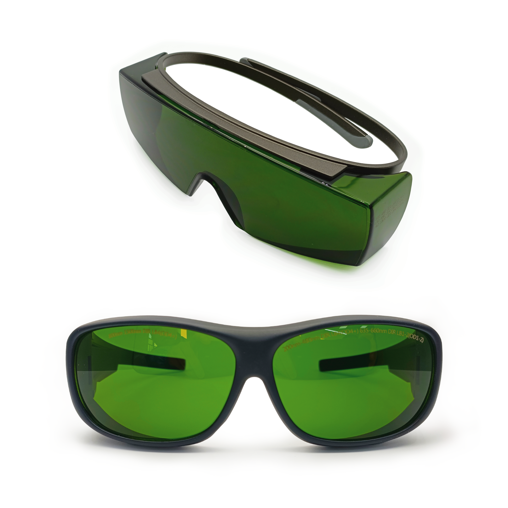 Laser safety goggles for medical fiber laser protection