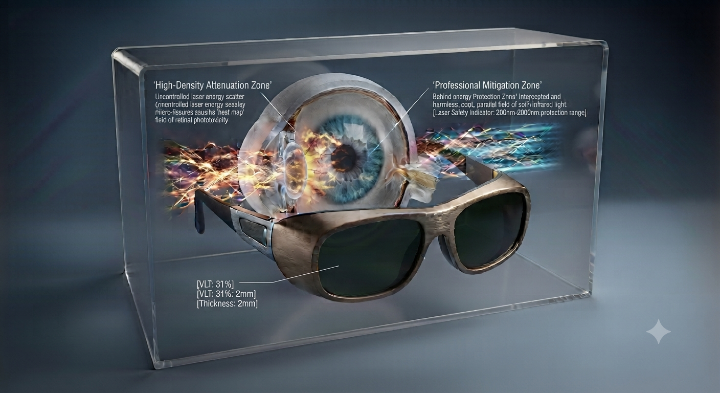 Photobiological Safety in Surgical Optics: Optimizing Optical Density for Multi-Wavelength Laser Mitigation